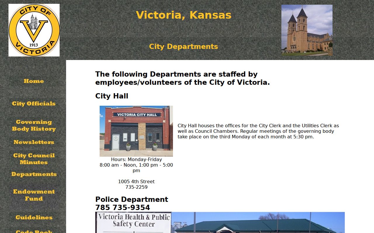 Victoria court records City Hall departments and clerk contacts