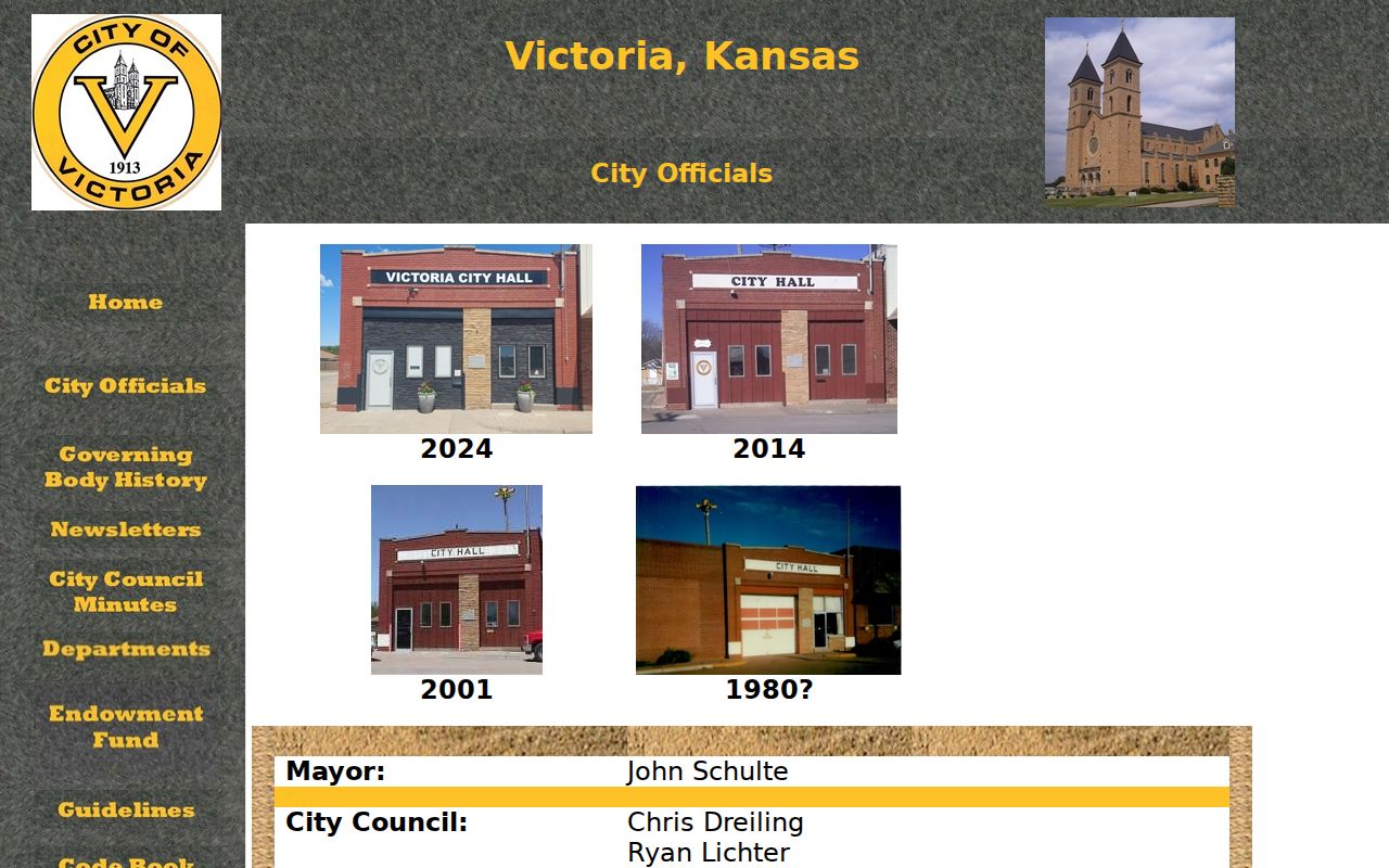 Victoria court records municipal judge and city officials listing